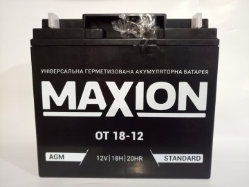 АККУМУЛЯТОР AGM MAXION OT 12V 18Ah